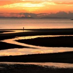 父母ヶ浜・夕日